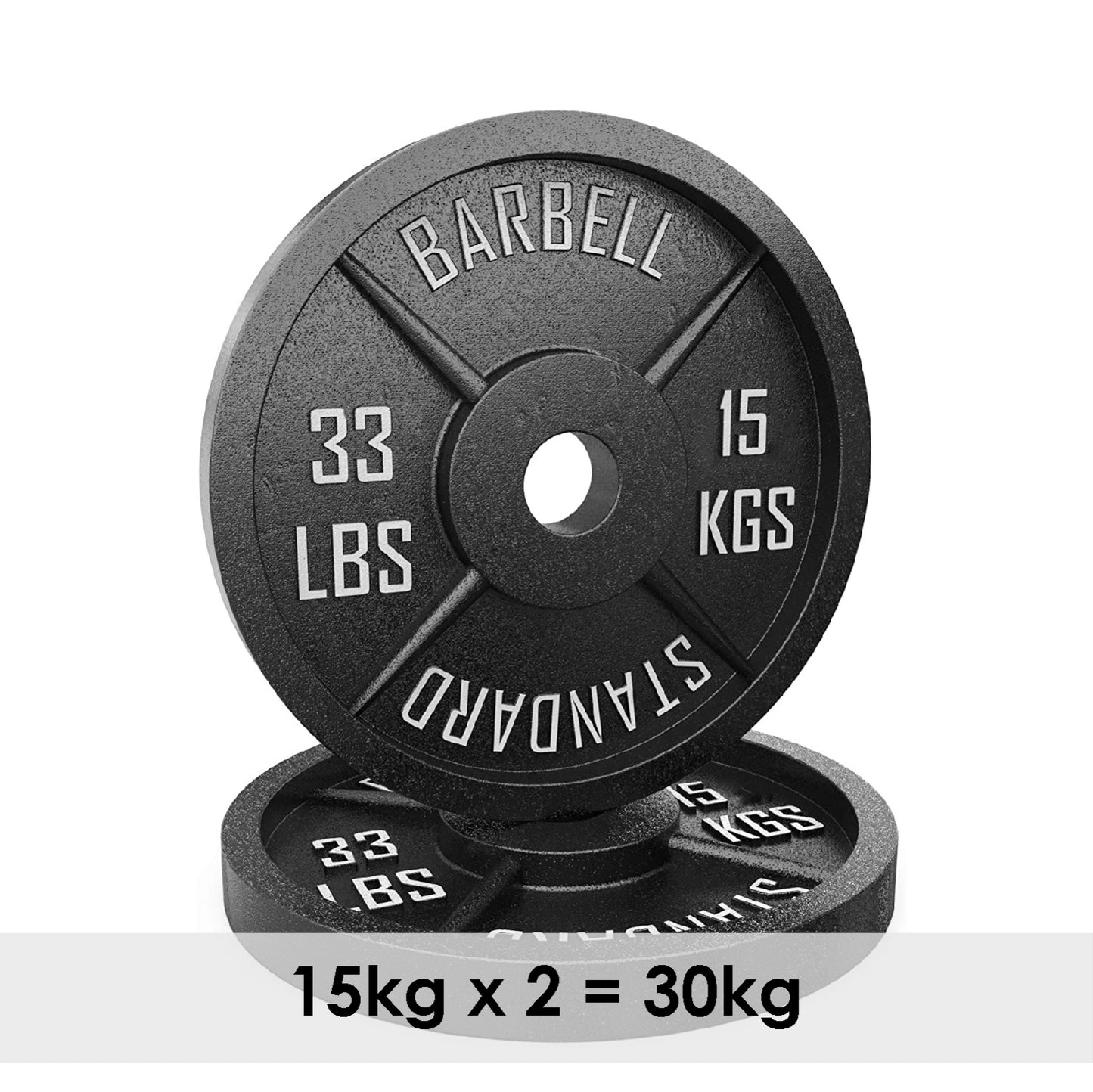 Premium Cast Iron Olympic Weight Plate Set - 2" Hole Dumbbell & Barbell Discs for Serious Lifting