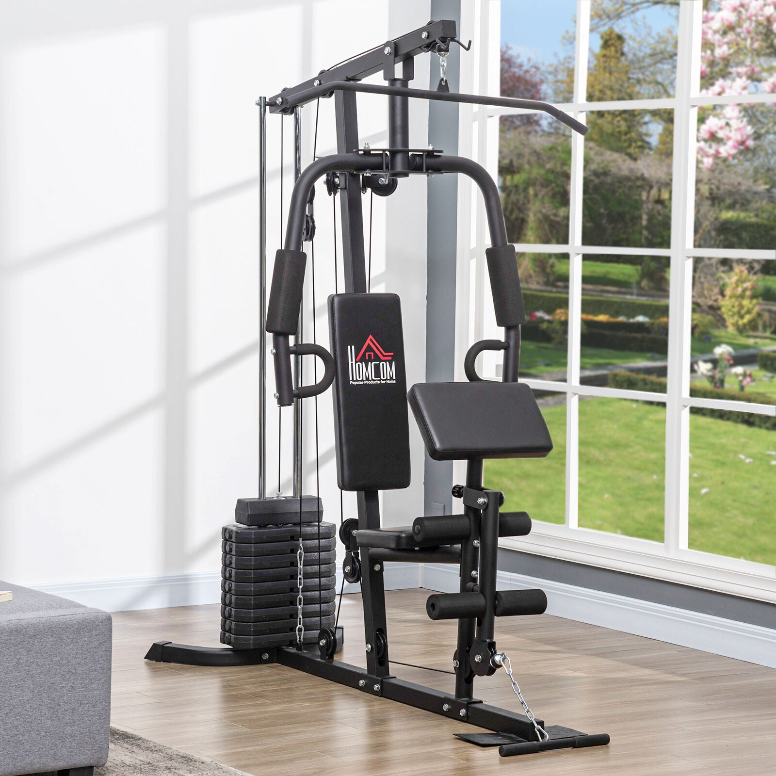 Ultimate Multifunction Home Gym Machine - 45Kg Weight Stack for Complete Full Body Workouts!