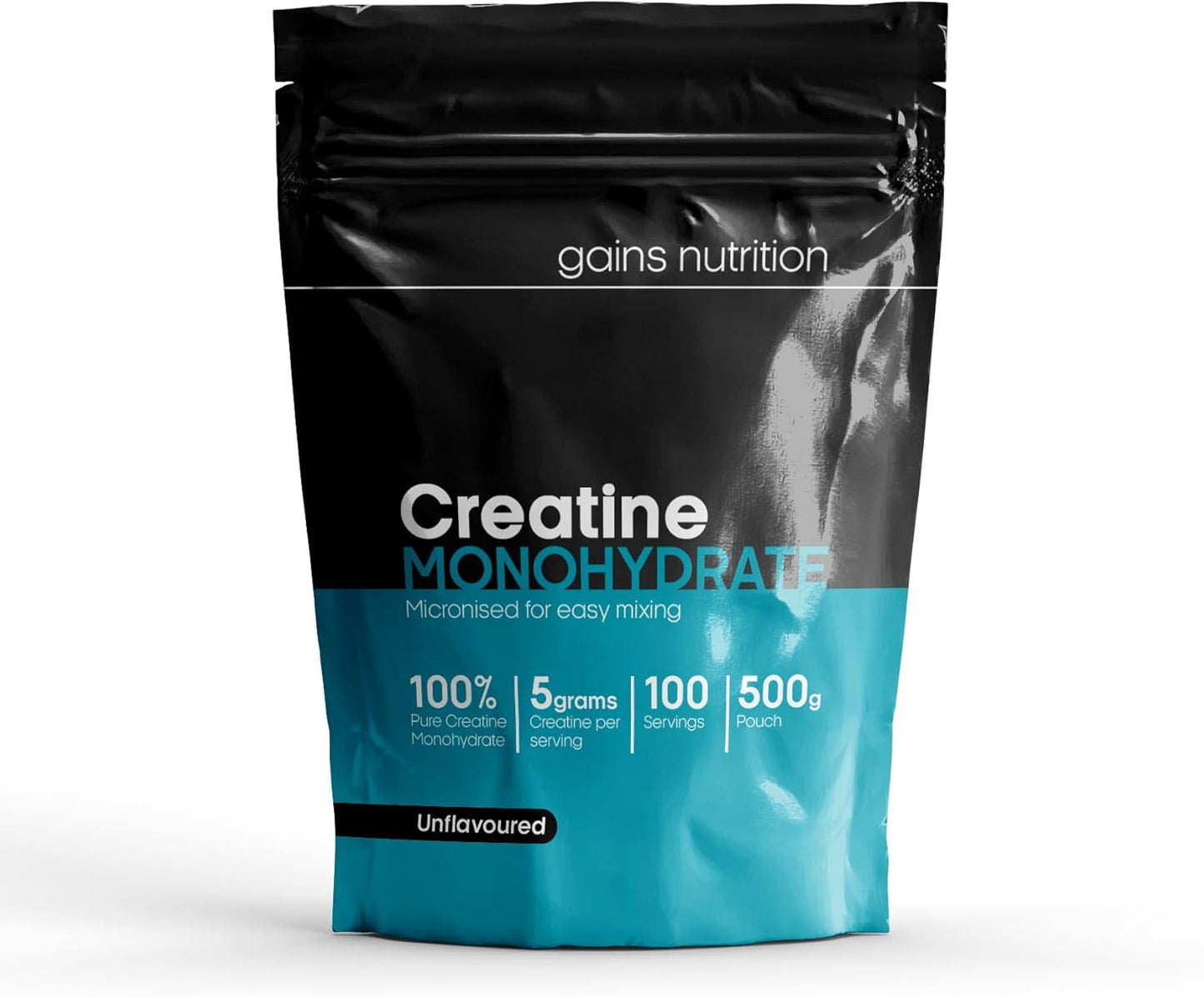 GN Creatine Powder | 500G High Strength Creatine Monohydrate Powder - 5G Creatine per Serving | Unflavoured, Filler Free Creatine Monohydrate | Non-Gmo & Gluten Free