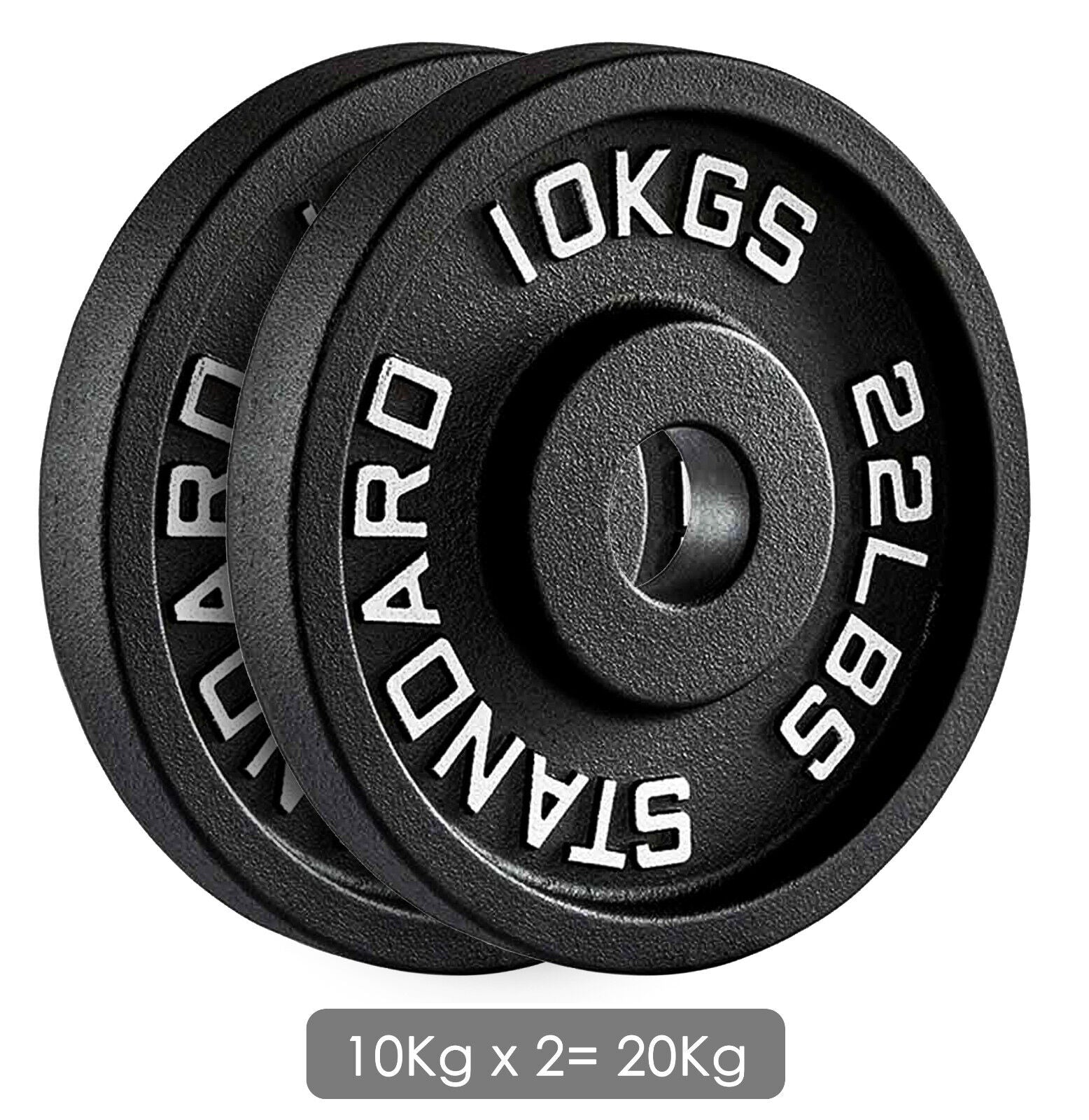 Premium Cast Iron Olympic Weight Plate Set - 2" Hole Dumbbell & Barbell Discs for Serious Lifting