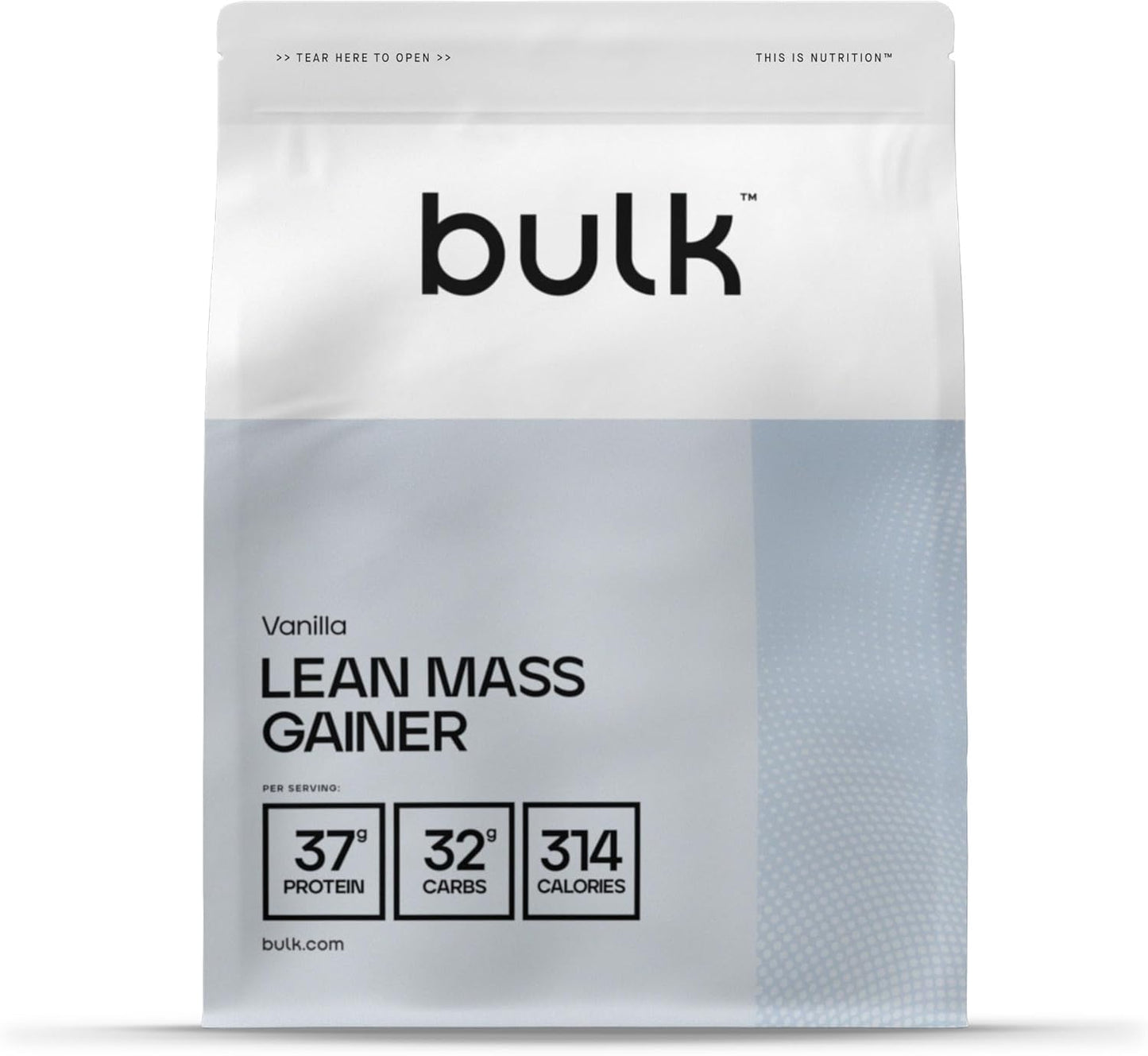 BULK Lean Mass Gainer Protein Shake Vanilla Flavour (1 Kg)