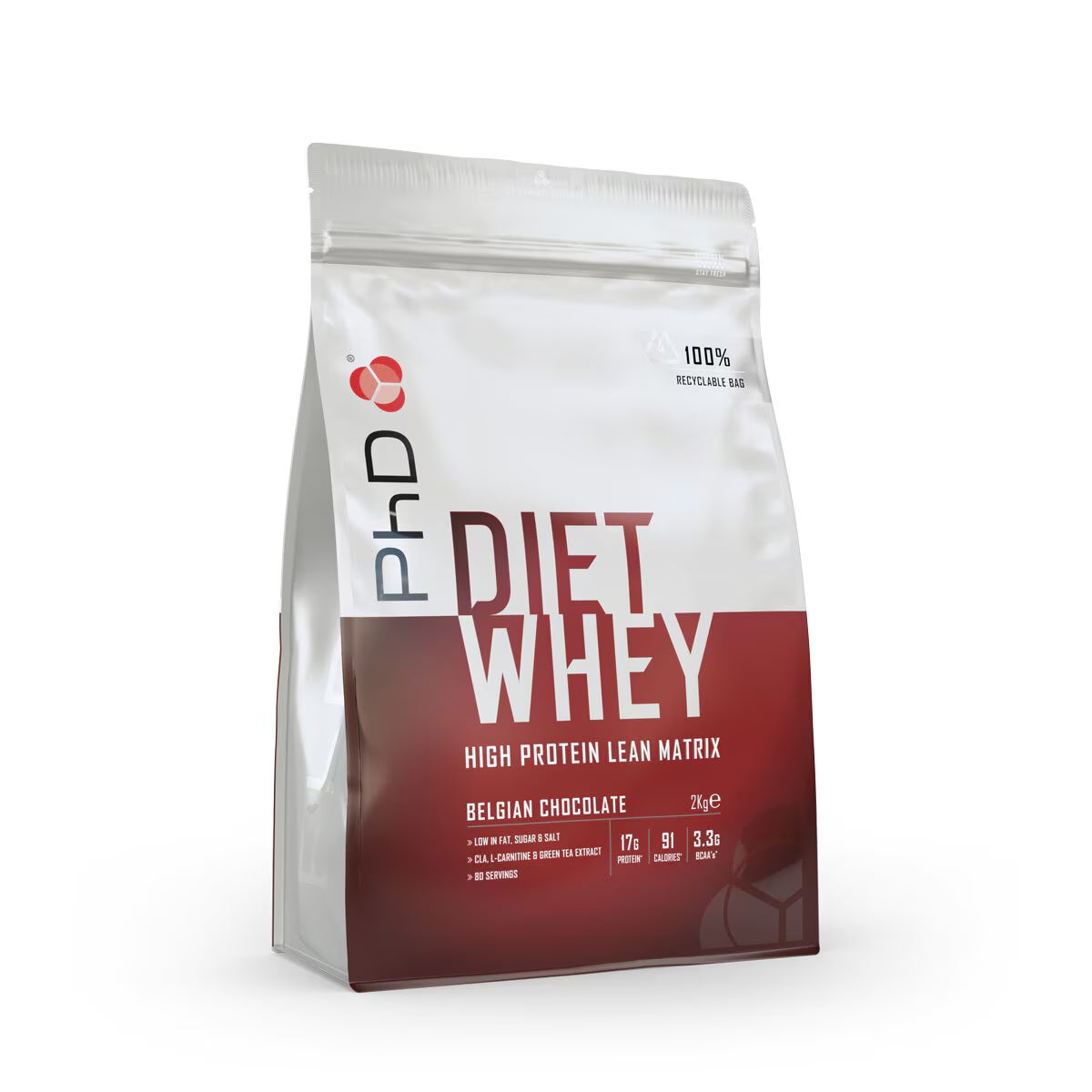 Diet Whey Powder Belgian Chocolate Flavour, 2Kg