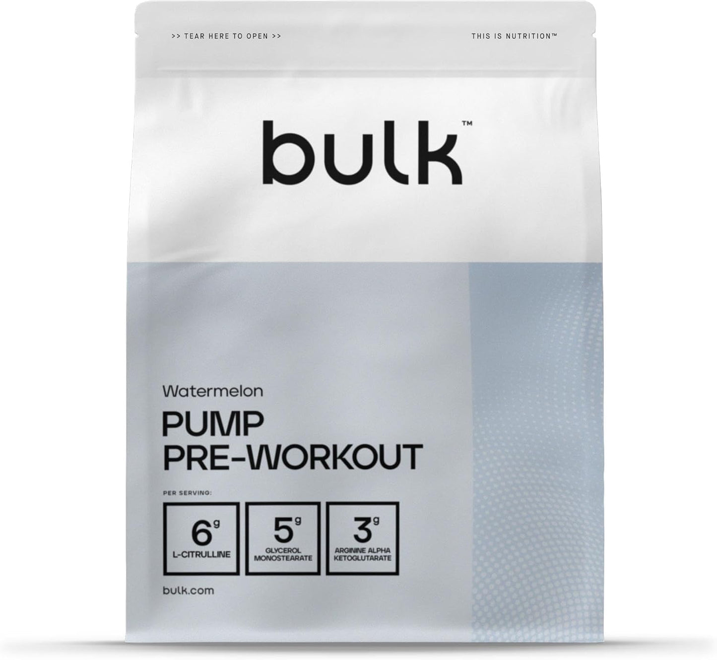 BULK Pump Pre Workout Watermelon Flavour Stimulant Free (19 Servings)