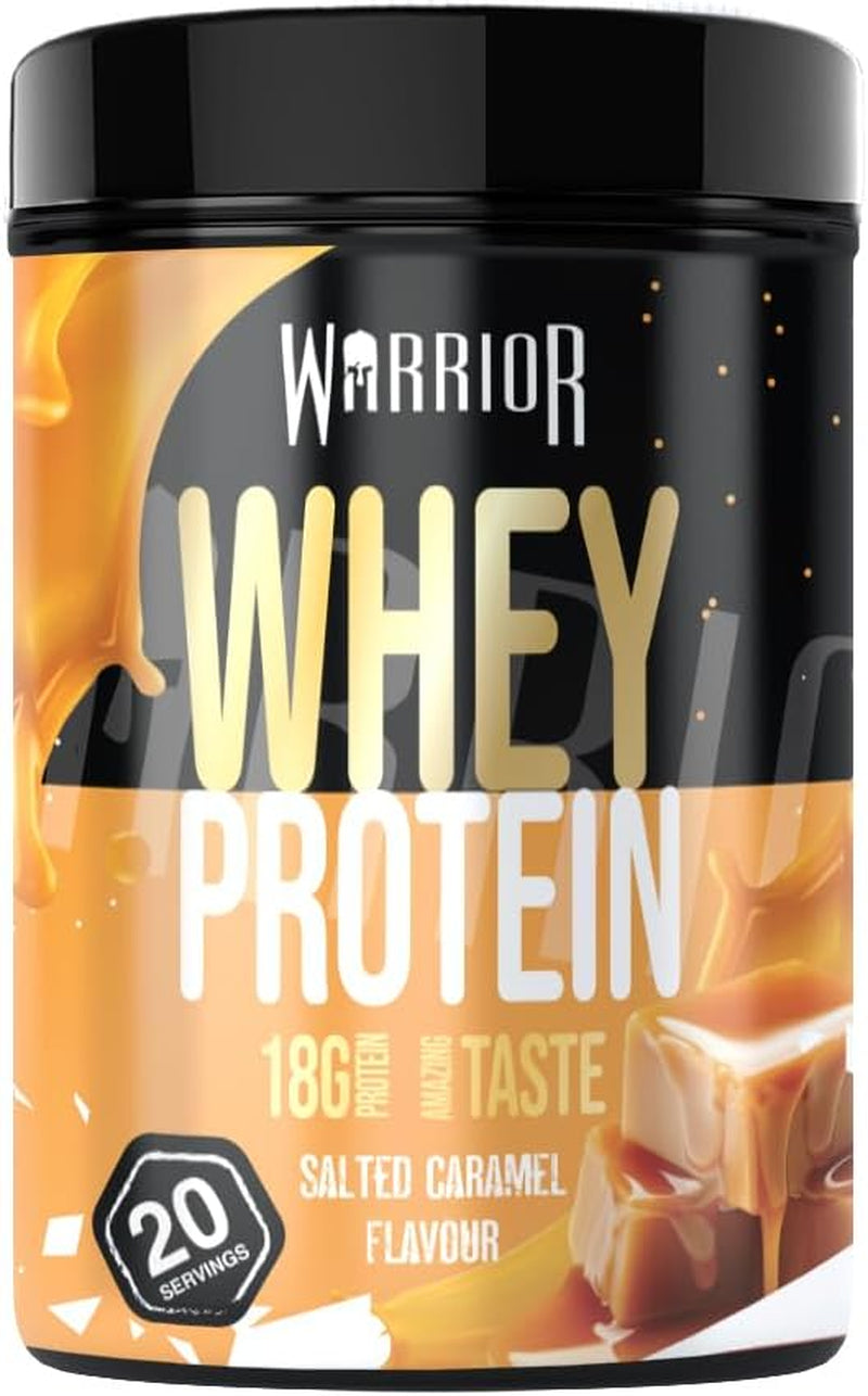 WARRIOR Whey Protein Powder Salted Caramel Flavour (36G Protein per Shake) (20 Servings)  