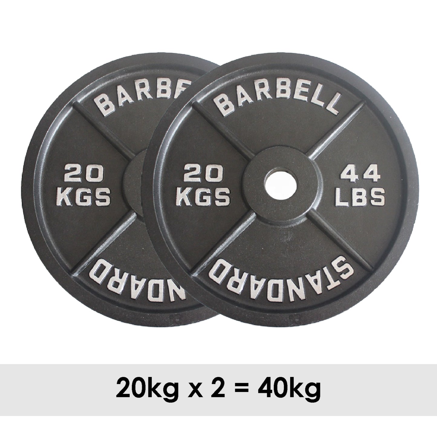 Premium Cast Iron Olympic Weight Plate Set - 2" Hole Dumbbell & Barbell Discs for Serious Lifting