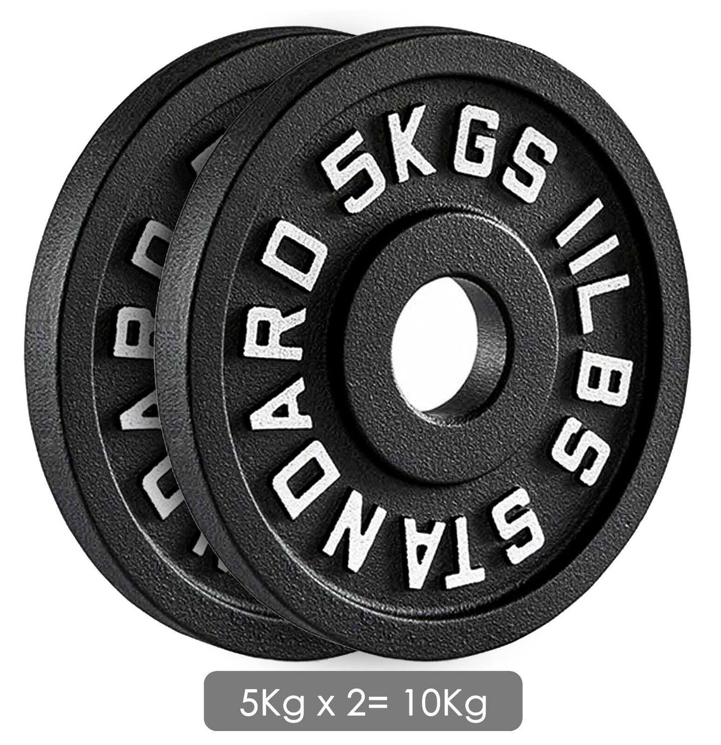 Premium Cast Iron Olympic Weight Plate Set - 2" Hole Dumbbell & Barbell Discs for Serious Lifting