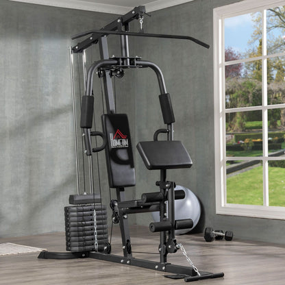 Ultimate Multifunction Home Gym Machine - 45Kg Weight Stack for Complete Full Body Workouts!