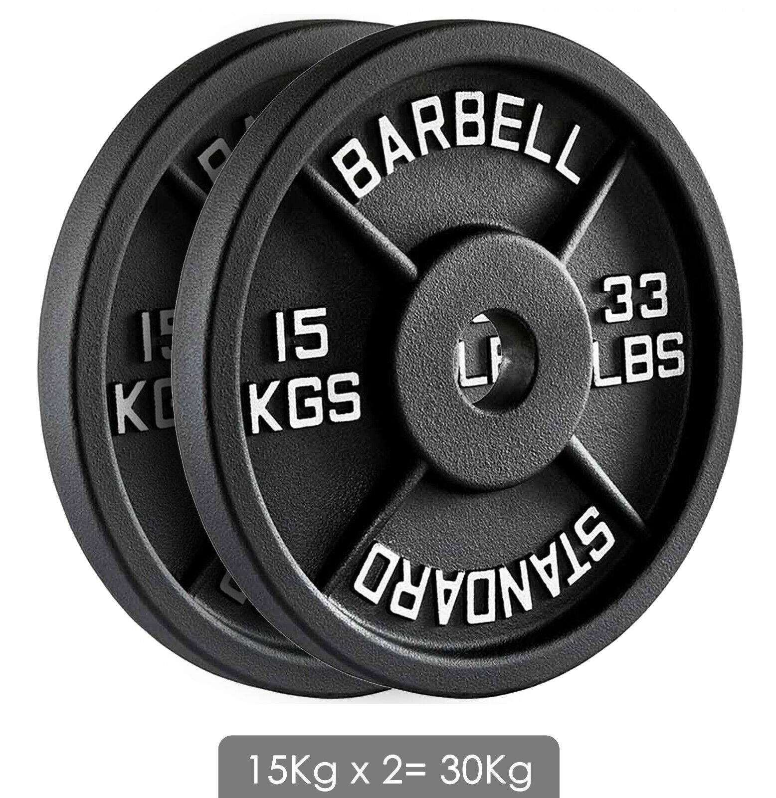 Premium Cast Iron Olympic Weight Plate Set - 2" Hole Dumbbell & Barbell Discs for Serious Lifting