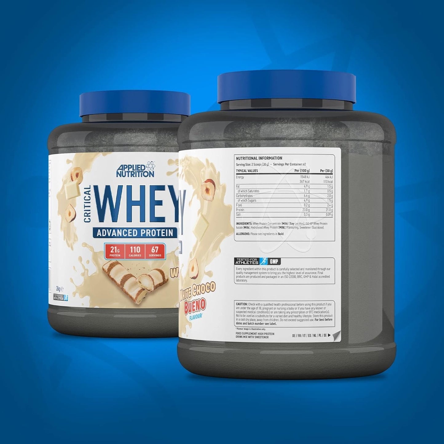 Applied Nutrition White Choco Bueno Critical Whey Protein Powder (21g Protein) (67 Servings)