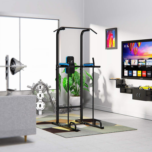 JX Power Tower -  Adjustable Dip Station & Pull up Bar for Ultimate Abdominal Workout Exercise 