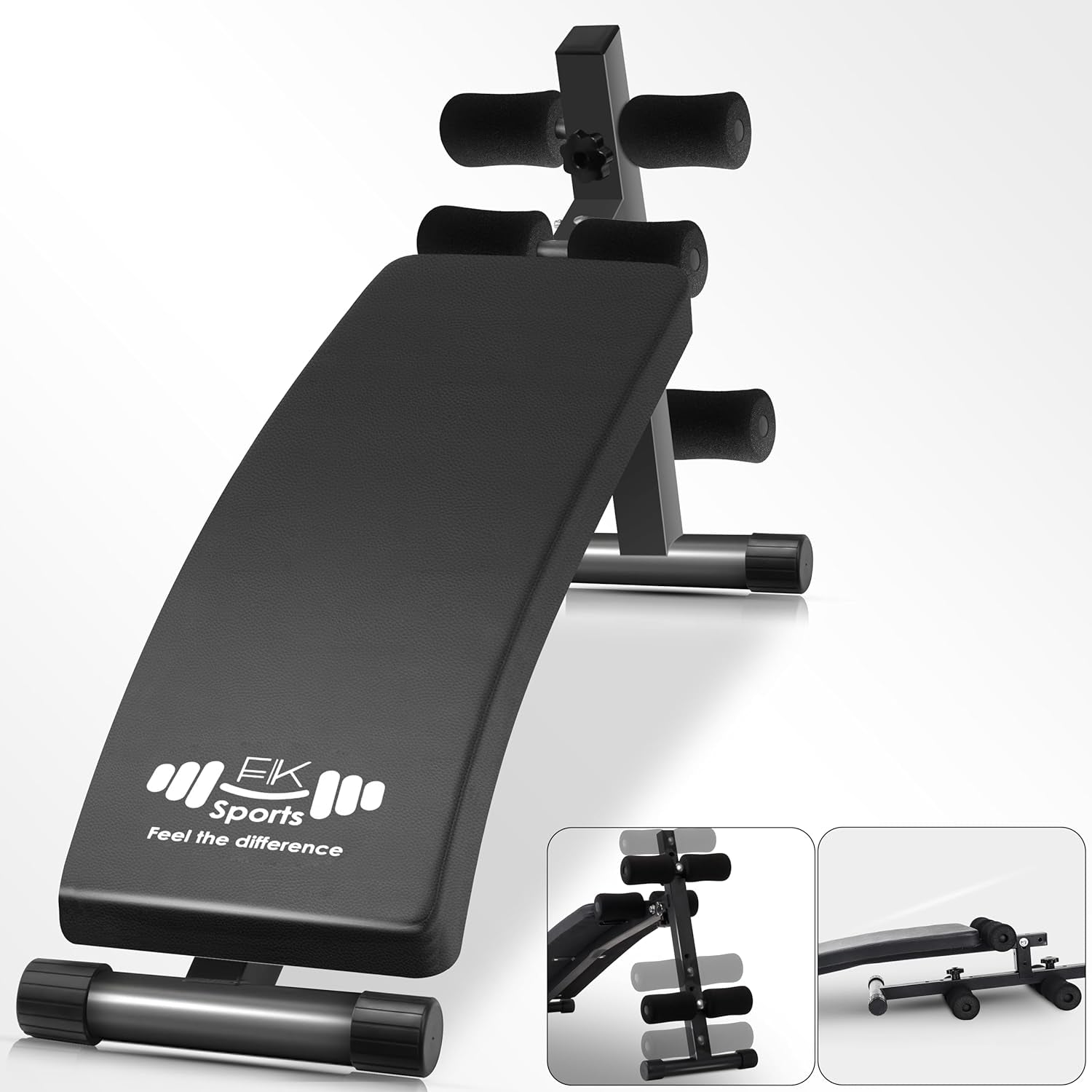 150 KG Foldable Bench for Bench Press & Abs Workout, (6 Adjustable Levels) 