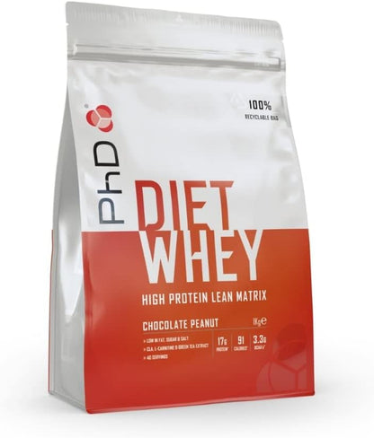 PHD Diet Whey Powder Chocolate Peanut Butter Flavour - 1kg (40 Servings)