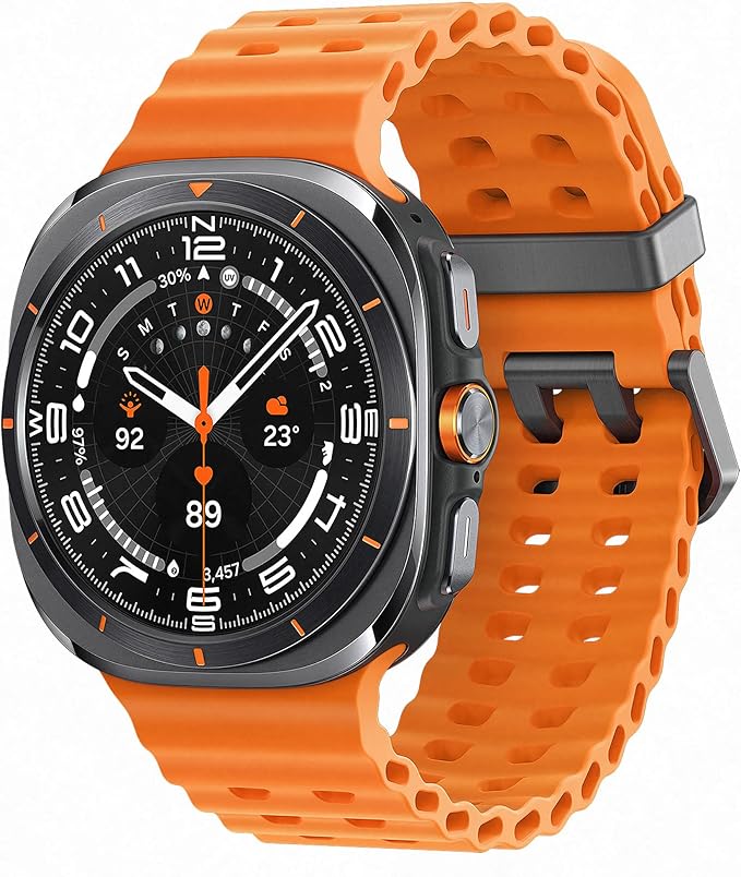 Galaxy Watch Ultra Orange with Galaxy AI, Smart Watch, Health Monitoring, Fitness Tracker, 47Mm, LTE, 3 Year Manufacturer Extended Warranty (UK Version)