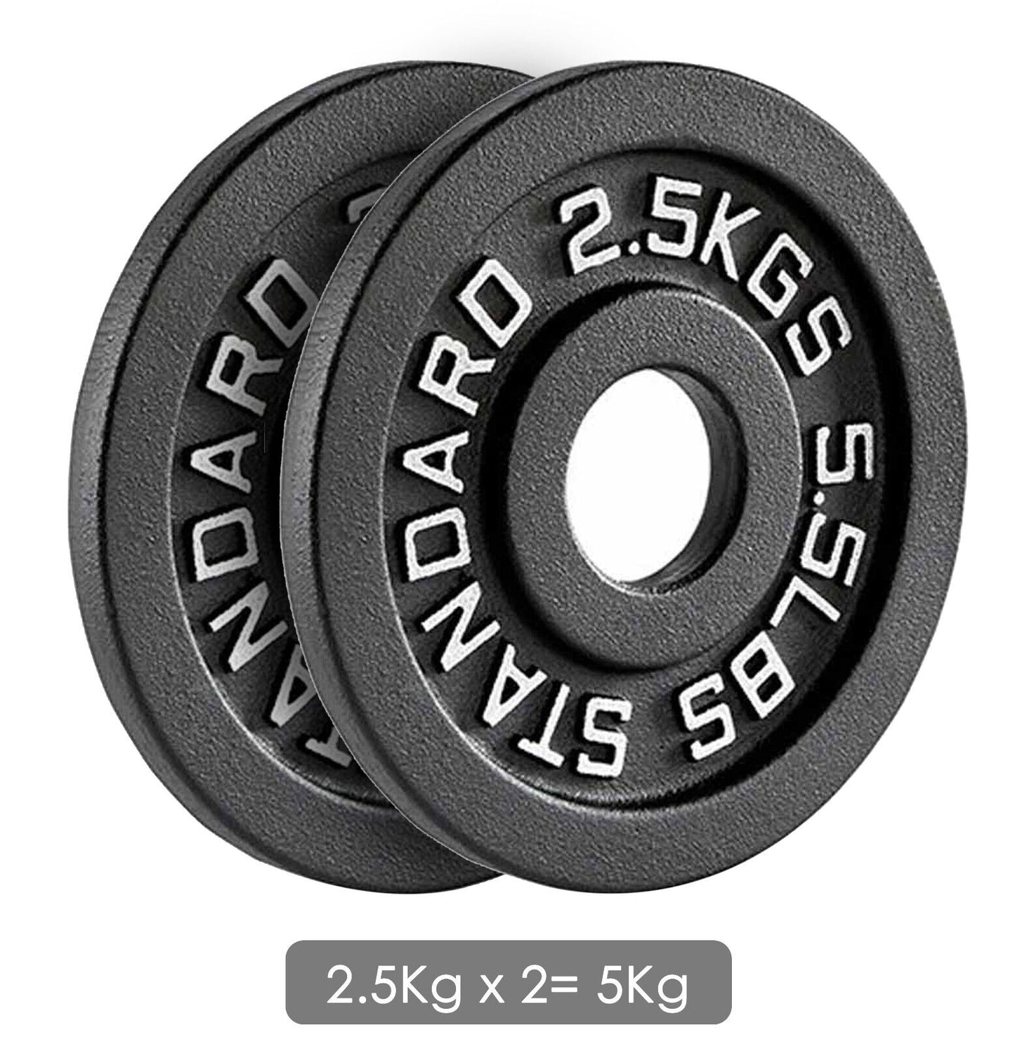 Premium Cast Iron Olympic Weight Plate Set - 2" Hole Dumbbell & Barbell Discs for Serious Lifting