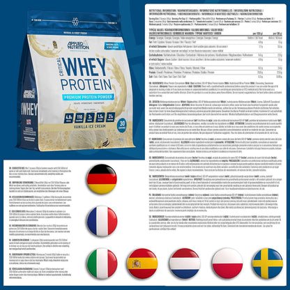 Applied Nutrition Vanilla Critical Whey Protein Powder (21g Protein) (30 Servings) 