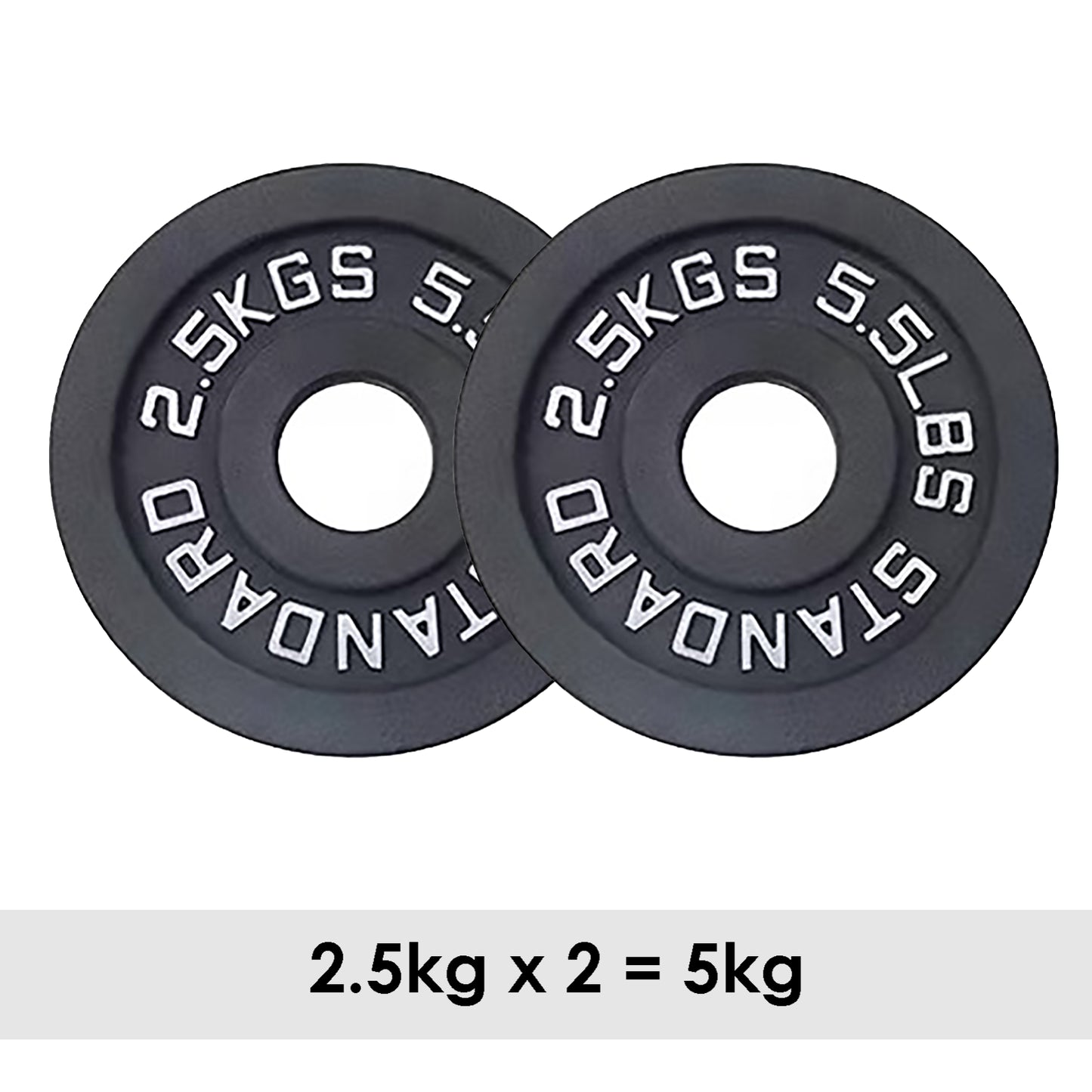 Premium Cast Iron Olympic Weight Plate Set - 2" Hole Dumbbell & Barbell Discs for Serious Lifting