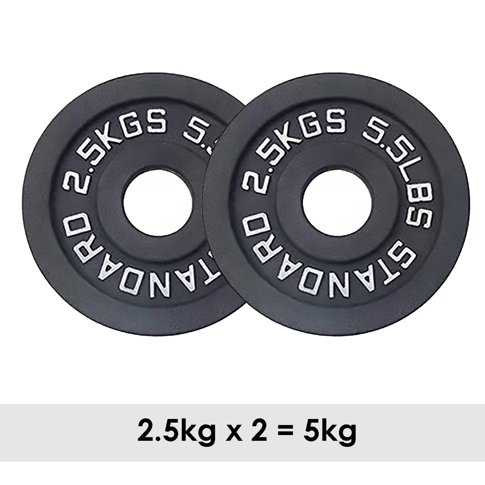 Premium Cast Iron Olympic Weight Plate Set - 2" Hole Dumbbell & Barbell Discs for Serious Lifting