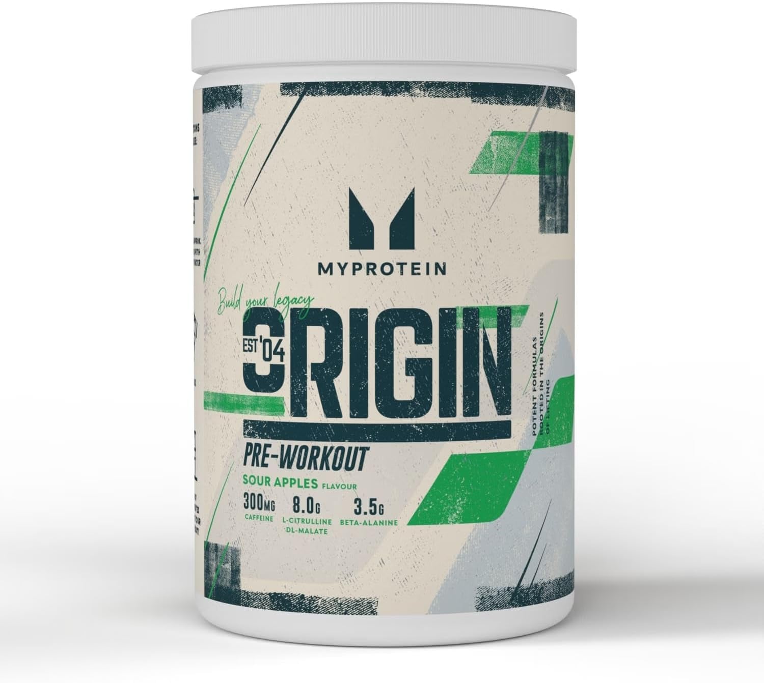 My Protein Origin Pre-Workout Power Sour Apple (30 Servings)