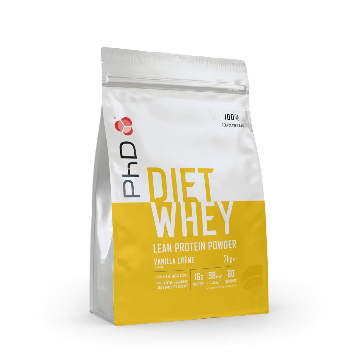 Diet Whey Powder Vanilla Flavour, 2Kg