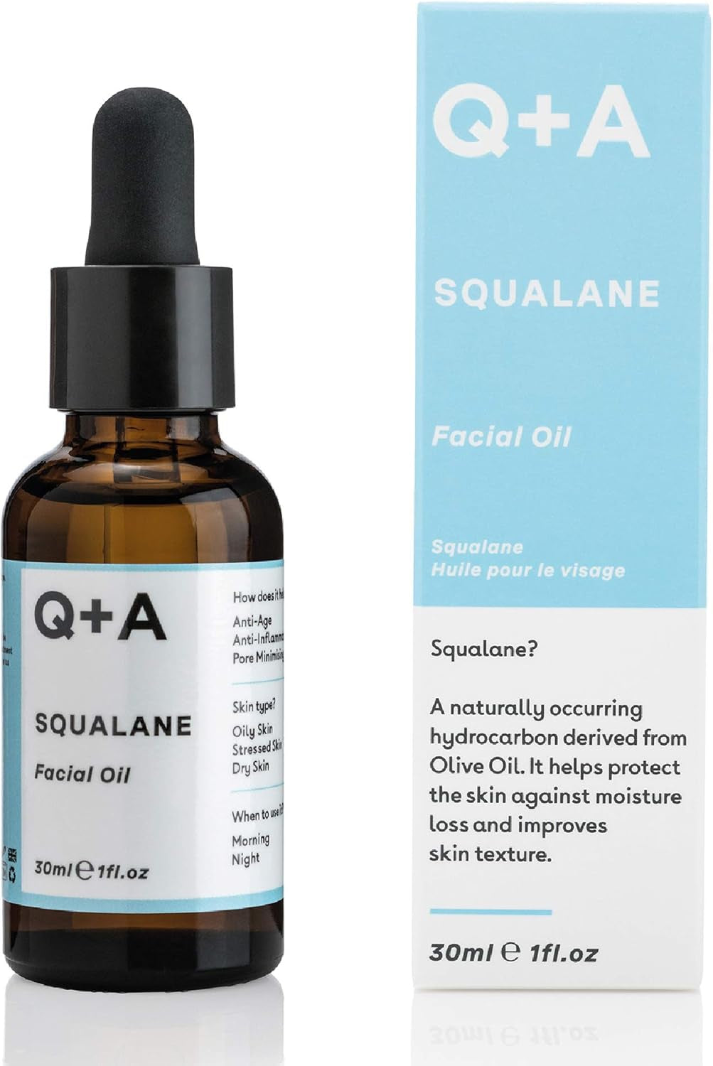 Squalane Facial Oil (Vegan Facial Oil Derived from Olive Oil - 30ml)