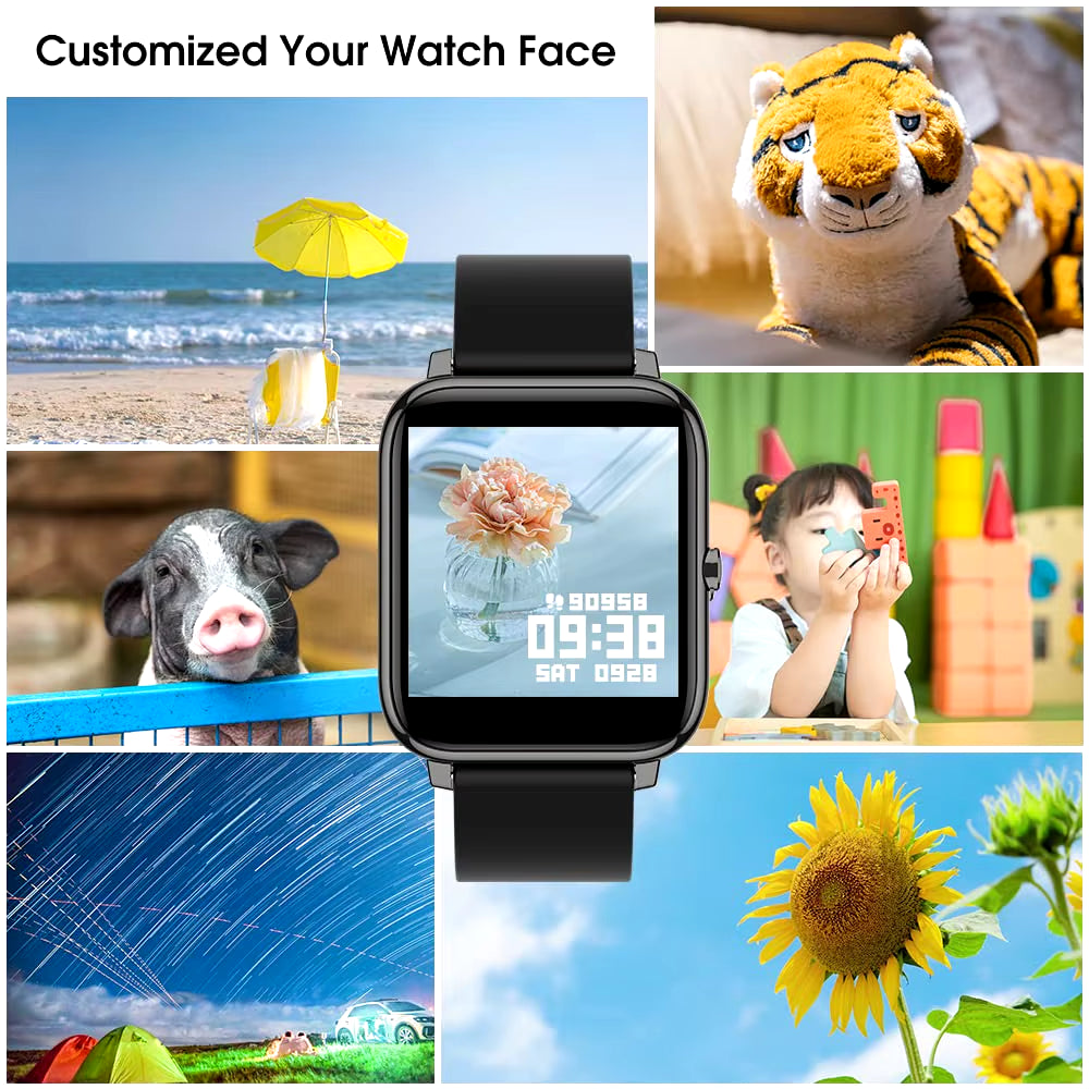 Smart Watch, 1.4" Touch Screen Fitness Watch, 8 Sports Modes Fitness Tracker, Sleep Monitor, IP67.