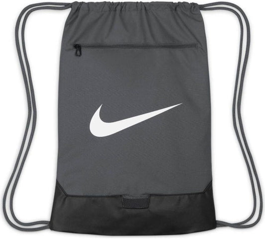 Nike Brasilia Sports Bag (Iron Grey/Black/White)