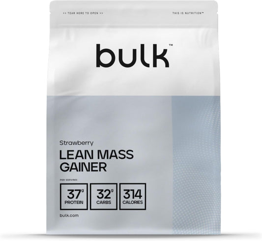 BULK Lean Mass Gainer Protein Shake Strawberry Flavour (1 Kg)