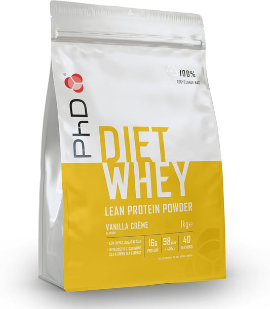 PHD Diet Whey Powder Vanilla Flavour - 1kg (40 Servings)