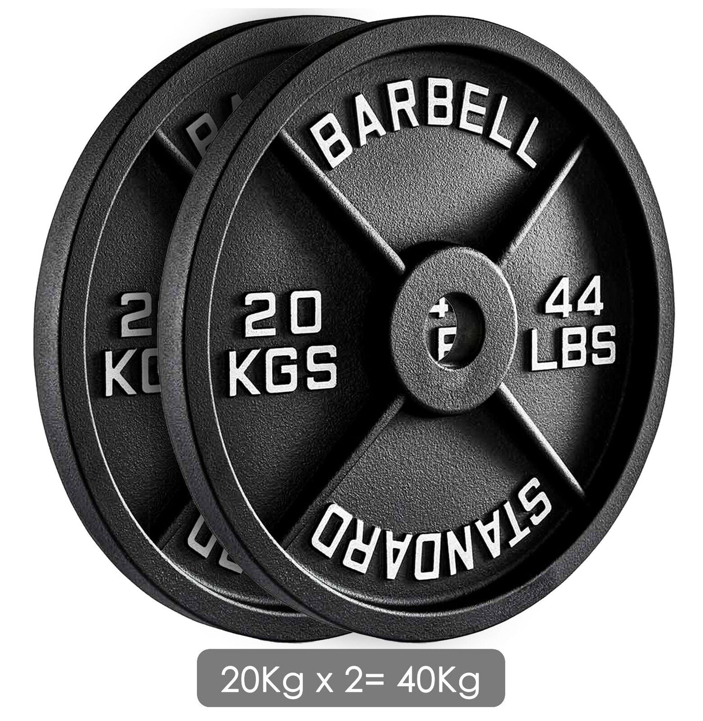 Premium Cast Iron Olympic Weight Plate Set - 2" Hole Dumbbell & Barbell Discs for Serious Lifting