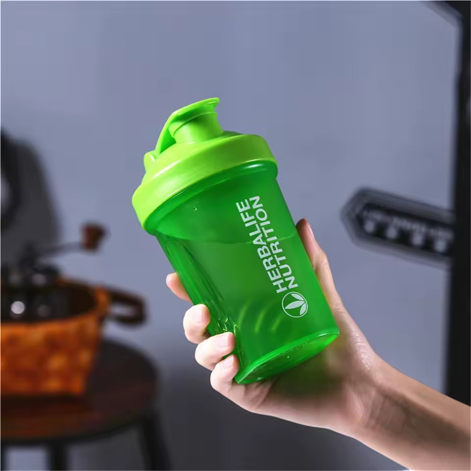 400Ml Fitness Sports Water Bottle Shaker Cup - Protein Powder Nutrition Milkshake Mixing Cup with Scale Water Cup